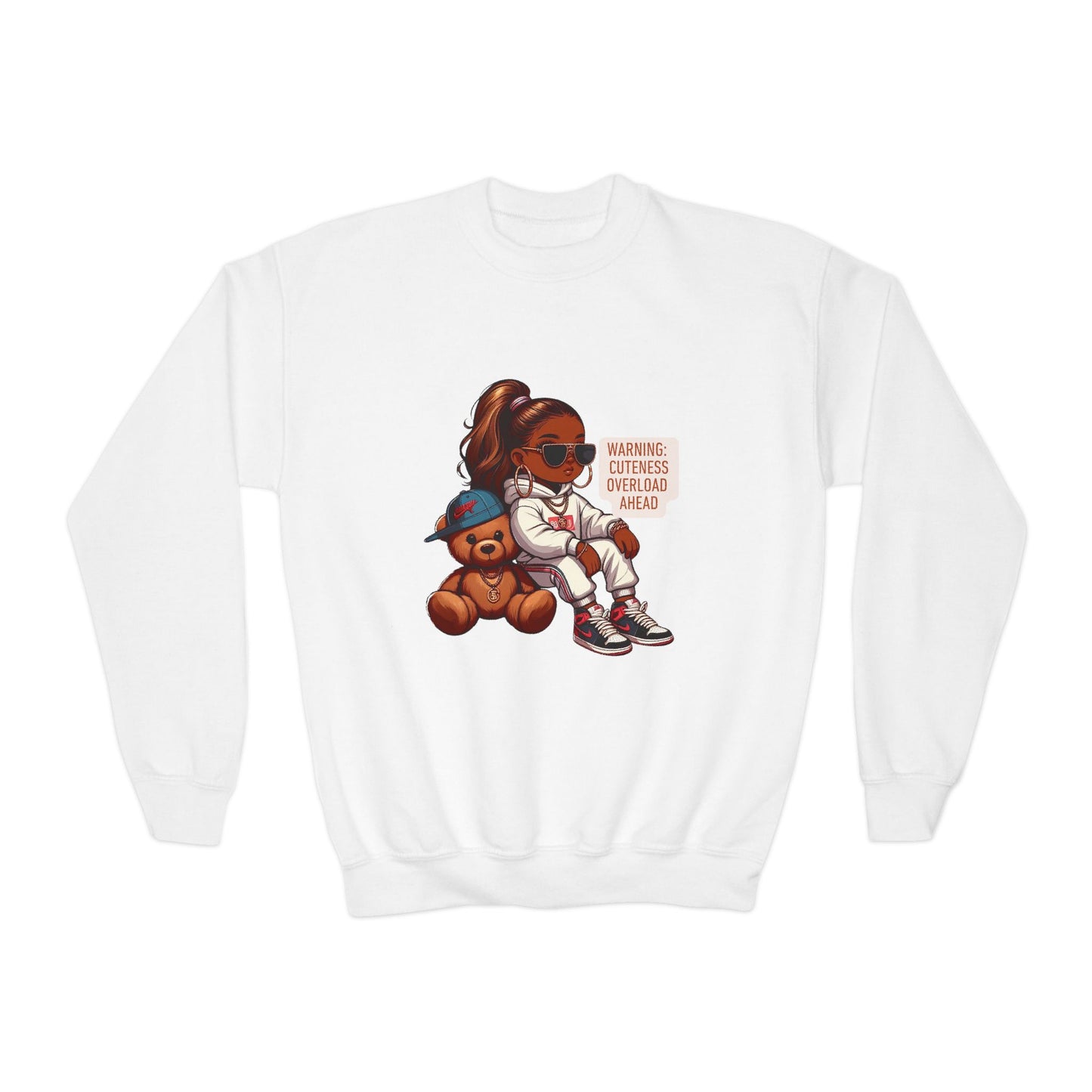 Youth "Cuteness Overload" Crewneck Sweatshirt