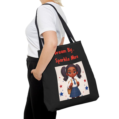 Little Girl's "Dream Big, Sparkle More" - Tote Bag