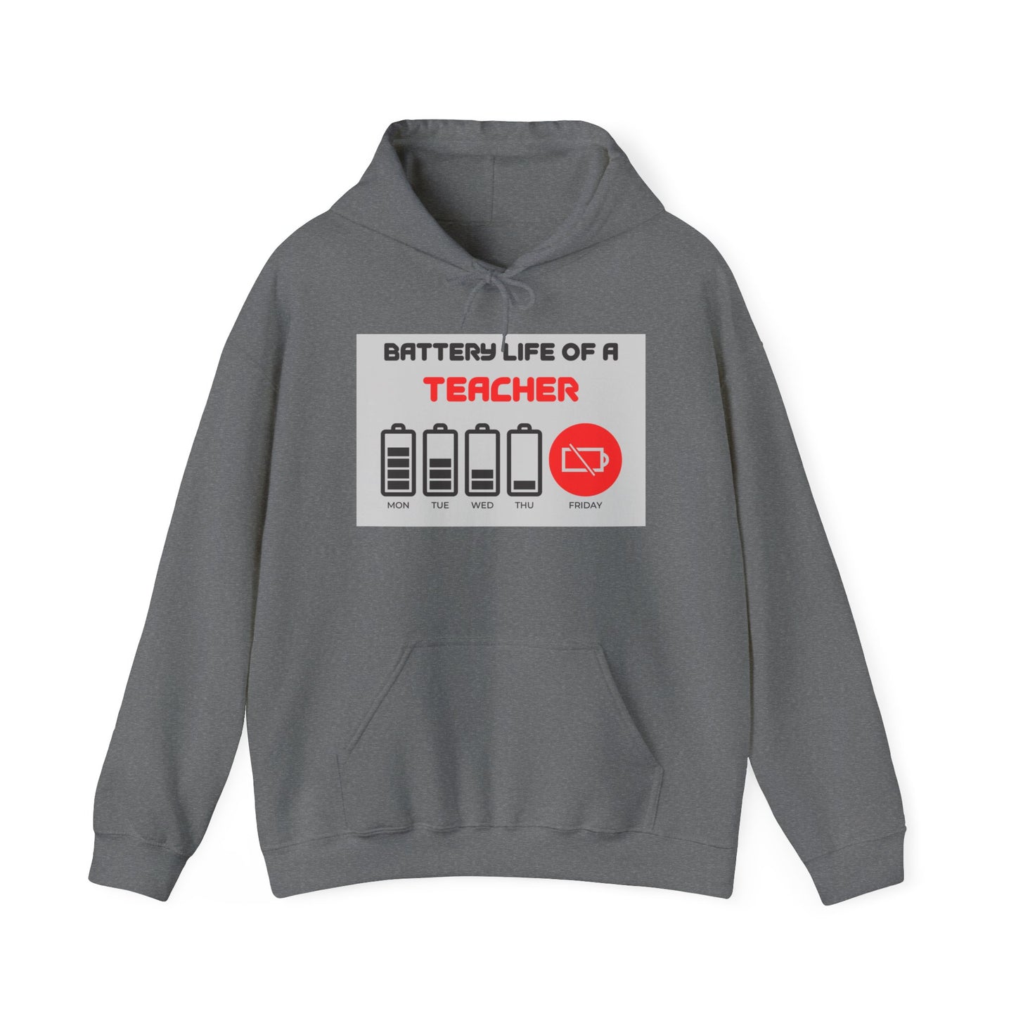 Battery Life Unisex Heavy Blend™ Hooded Sweatshirt