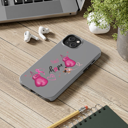 Breast Cancer Awareness Tough Phone Case (Gray)