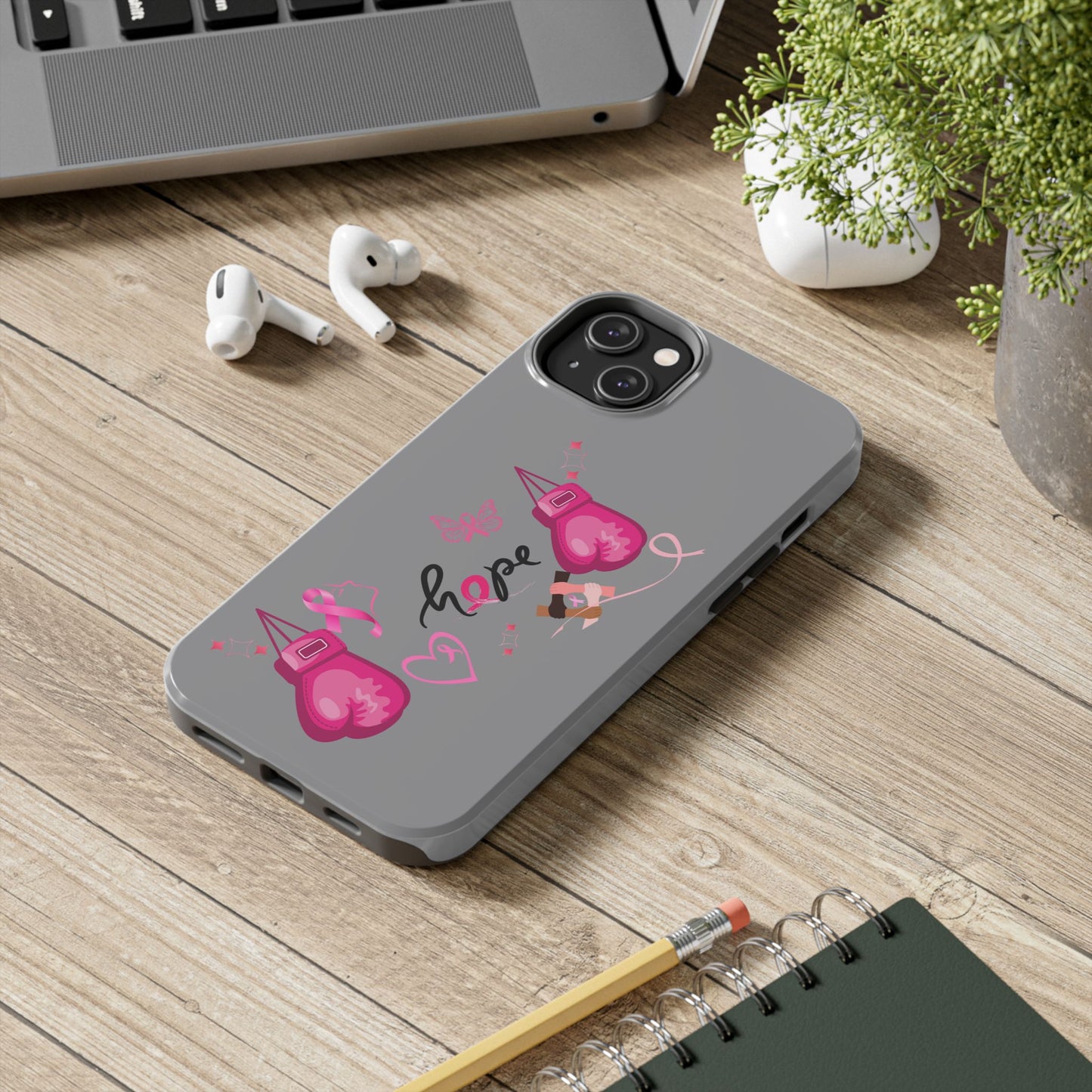 Breast Cancer Awareness Tough Phone Case (Black)