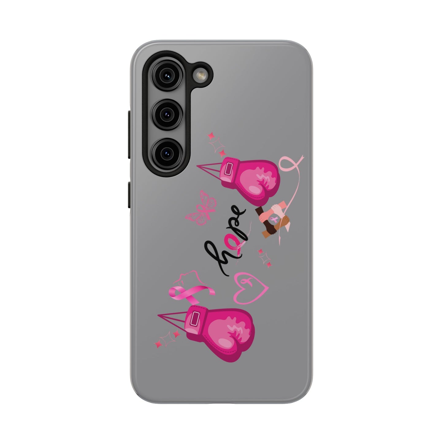 Breast Cancer Awareness Tough Phone Case (Black)