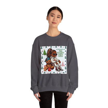 Woman's Christmas Sweatshirt - 'I Only Came For The Cookies & The Wine''