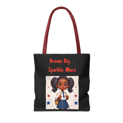 Little Girl's "Dream Big, Sparkle More" - Tote Bag