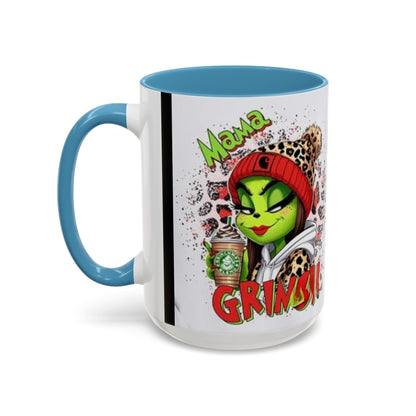 Mama Grinch - Accent Coffee Mug (11, 15oz)