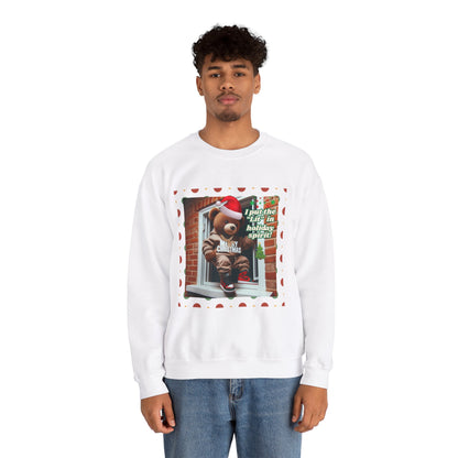 Men's Christmas Unisex Sweatshirt - 'I Put the "Lit" in Holiday Spirit'