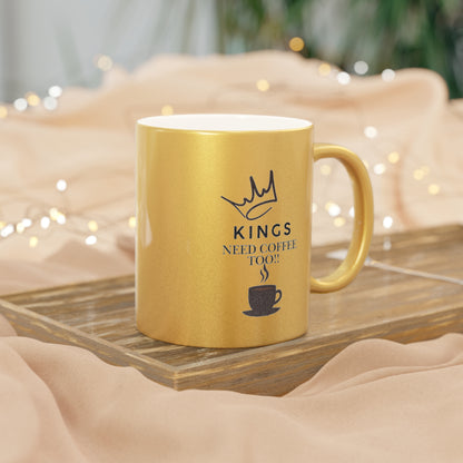 Kings- Metallic Mug (Silver\Gold)