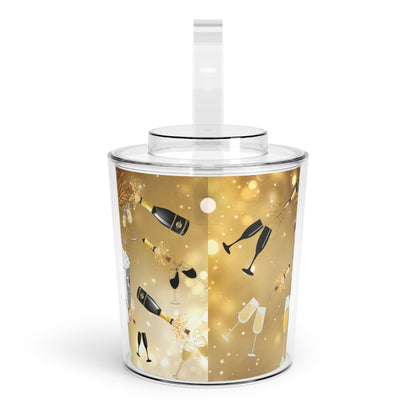 Reusable Champagne Ice Bucket with Tongs