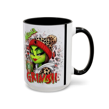 Mama Grinch - Accent Coffee Mug (11, 15oz)