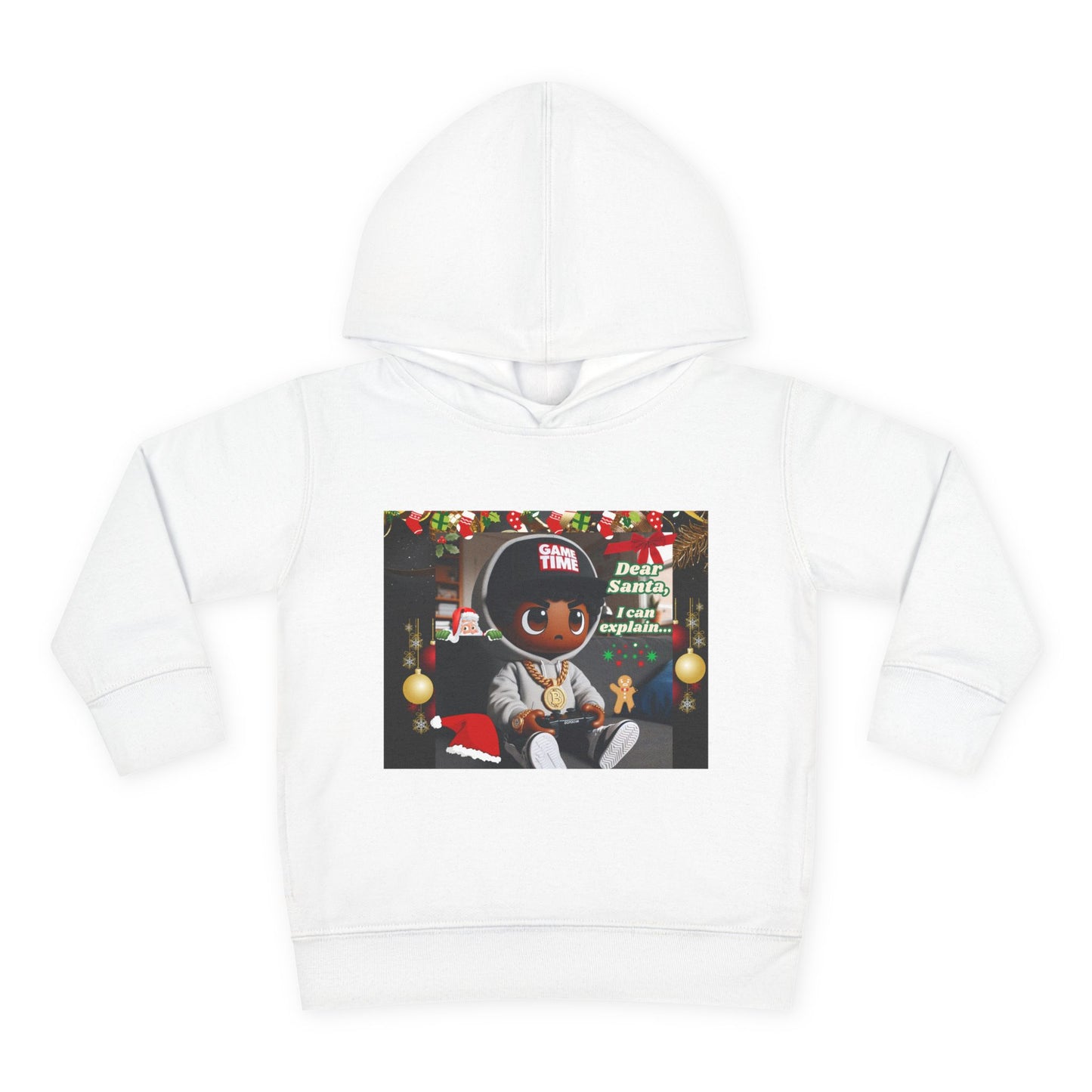 Toddler Boys - Pullover Fleece Hoodie "Dear Santa,  I Can Explain"