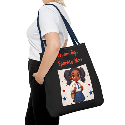 Little Girl's "Dream Big, Sparkle More" - Tote Bag