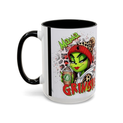 Mama Grinch - Accent Coffee Mug (11, 15oz)