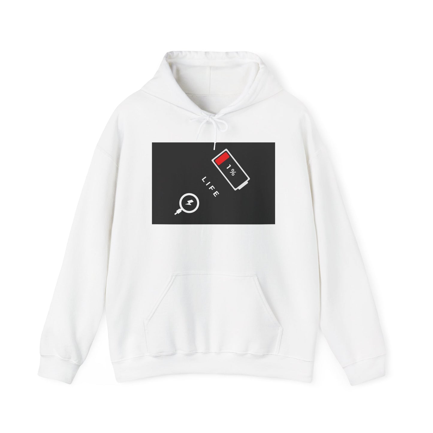 Energy Levels Low Battery - Unisex Hoodie