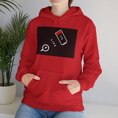 Energy Levels Low Battery - Unisex Hoodie