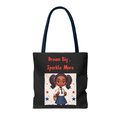 Little Girl's "Dream Big, Sparkle More" - Tote Bag