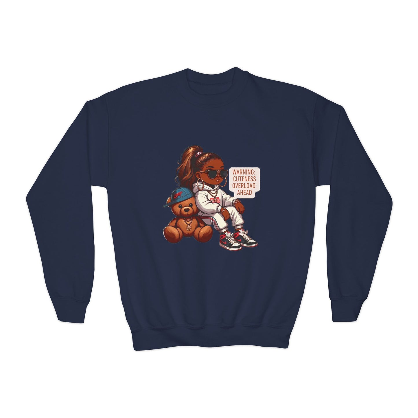 Youth "Cuteness Overload" Crewneck Sweatshirt