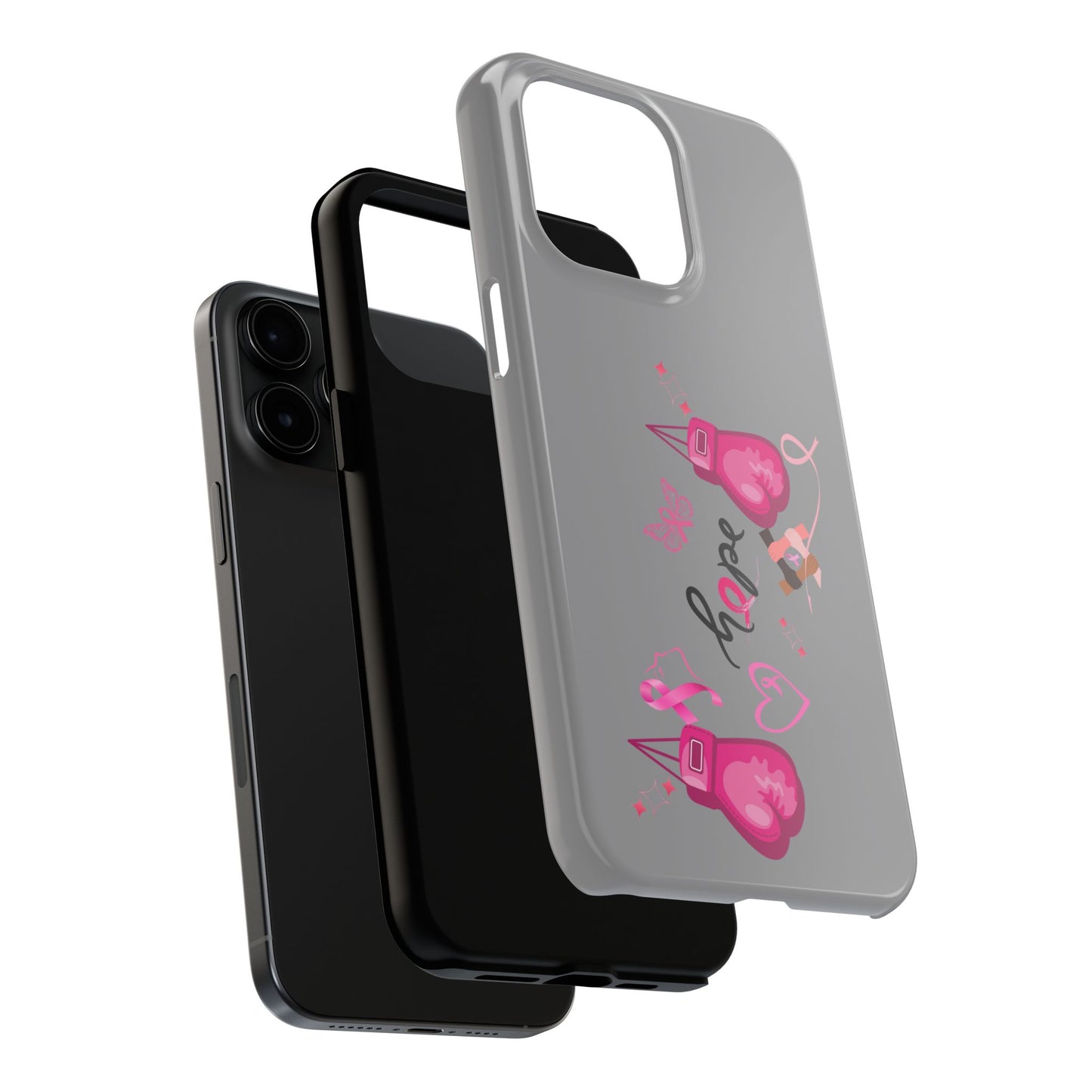 Breast Cancer Awareness Tough Phone Case (Gray)