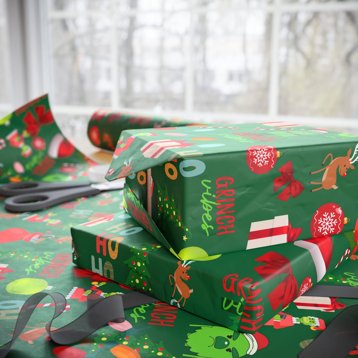 Grinch who Stole Christmas Wrapping Paper