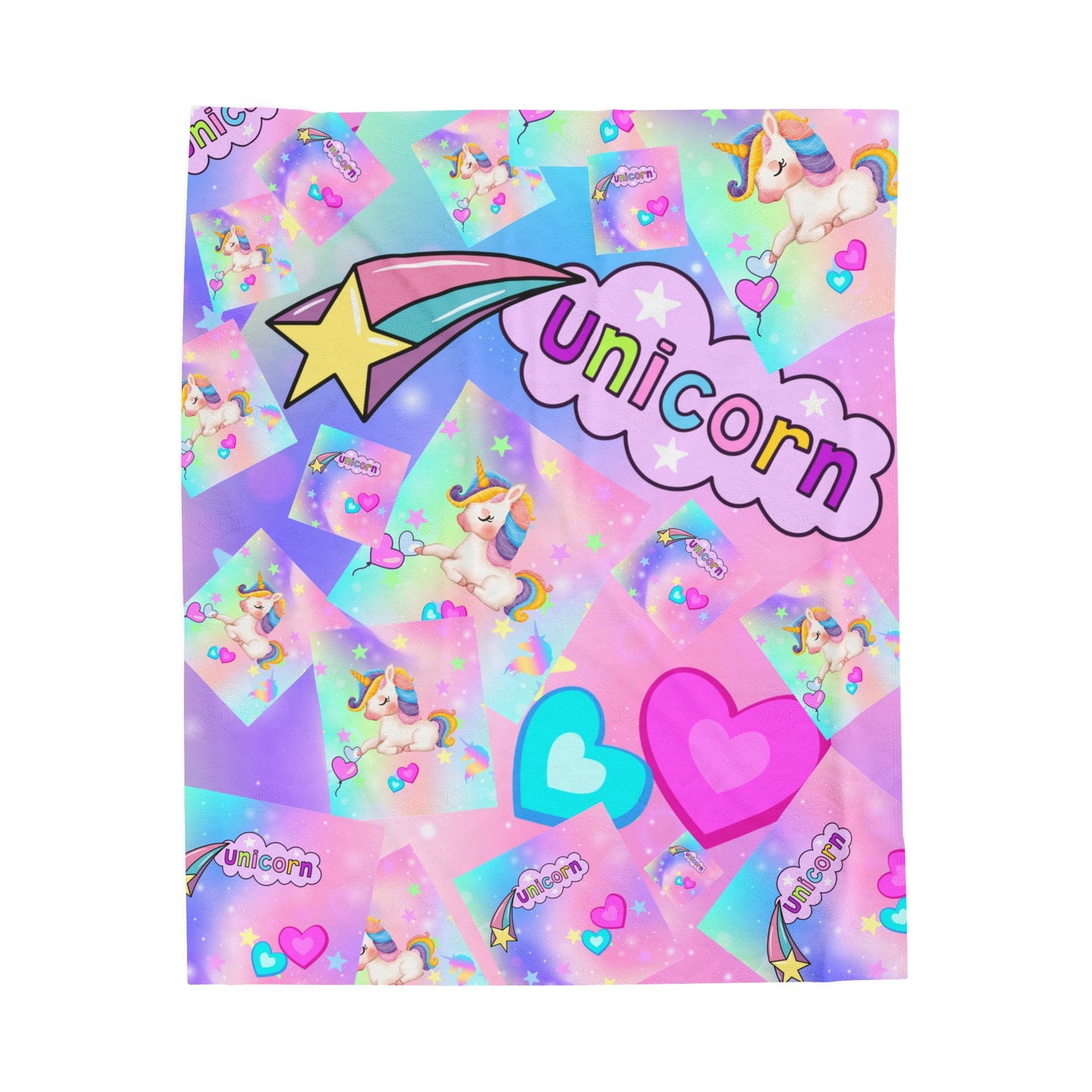 Unicorn, Plush Blanket