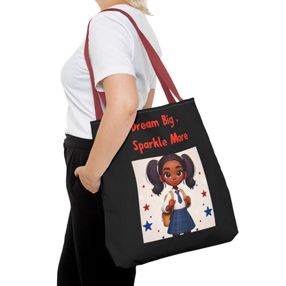 Little Girl's "Dream Big, Sparkle More" - Tote Bag