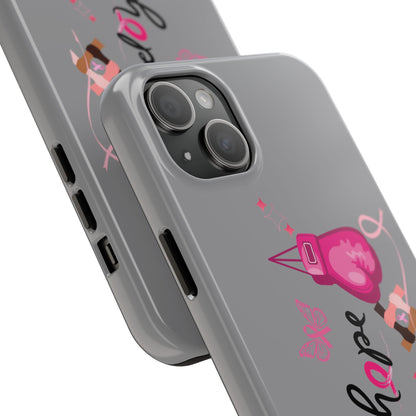 Breast Cancer Awareness Tough Phone Case (Gray)