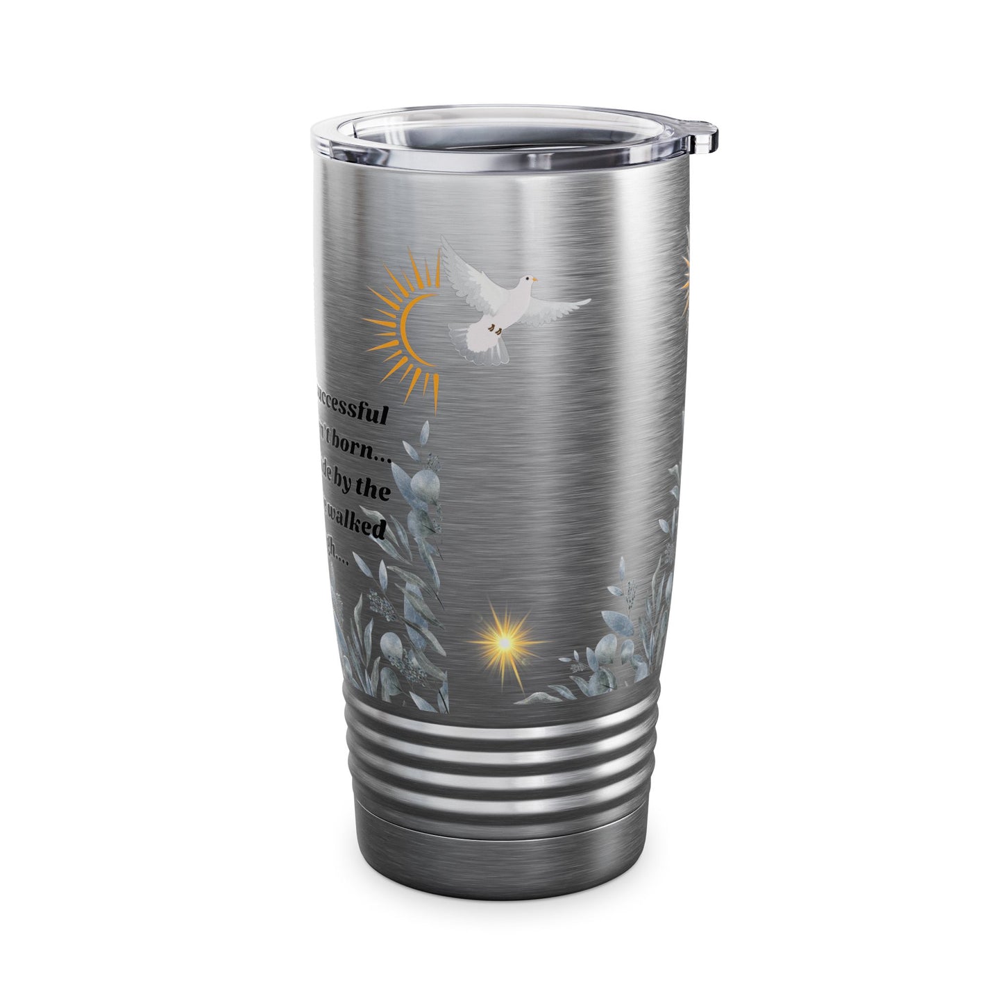 Strong Women's Tumbler, 20oz (White/Stainless Steel)