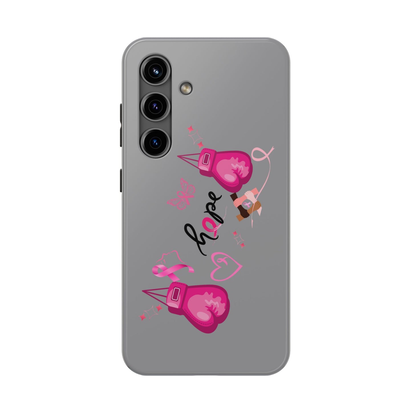 Breast Cancer Awareness Tough Phone Case (Gray)