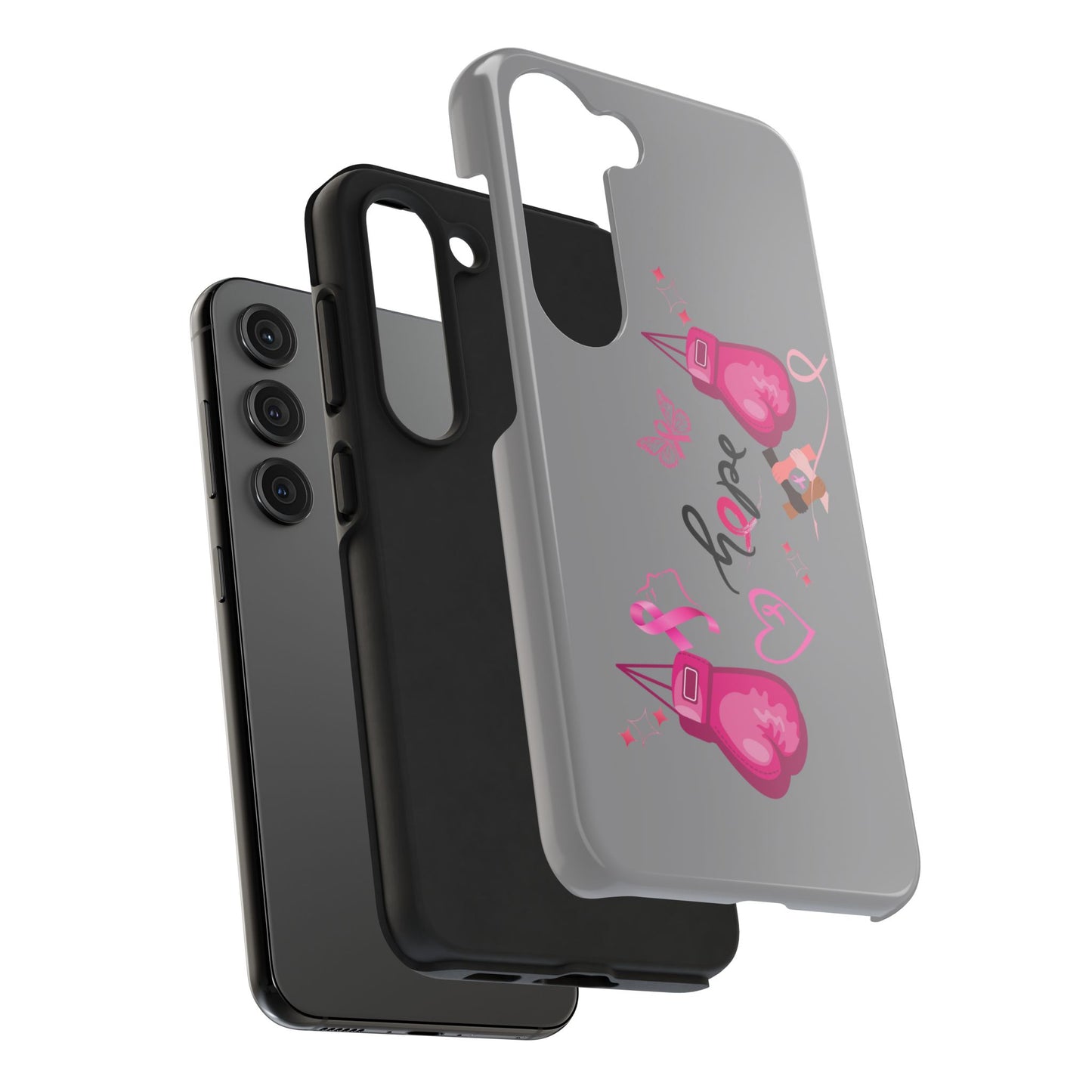 Breast Cancer Awareness Tough Phone Case (Black)