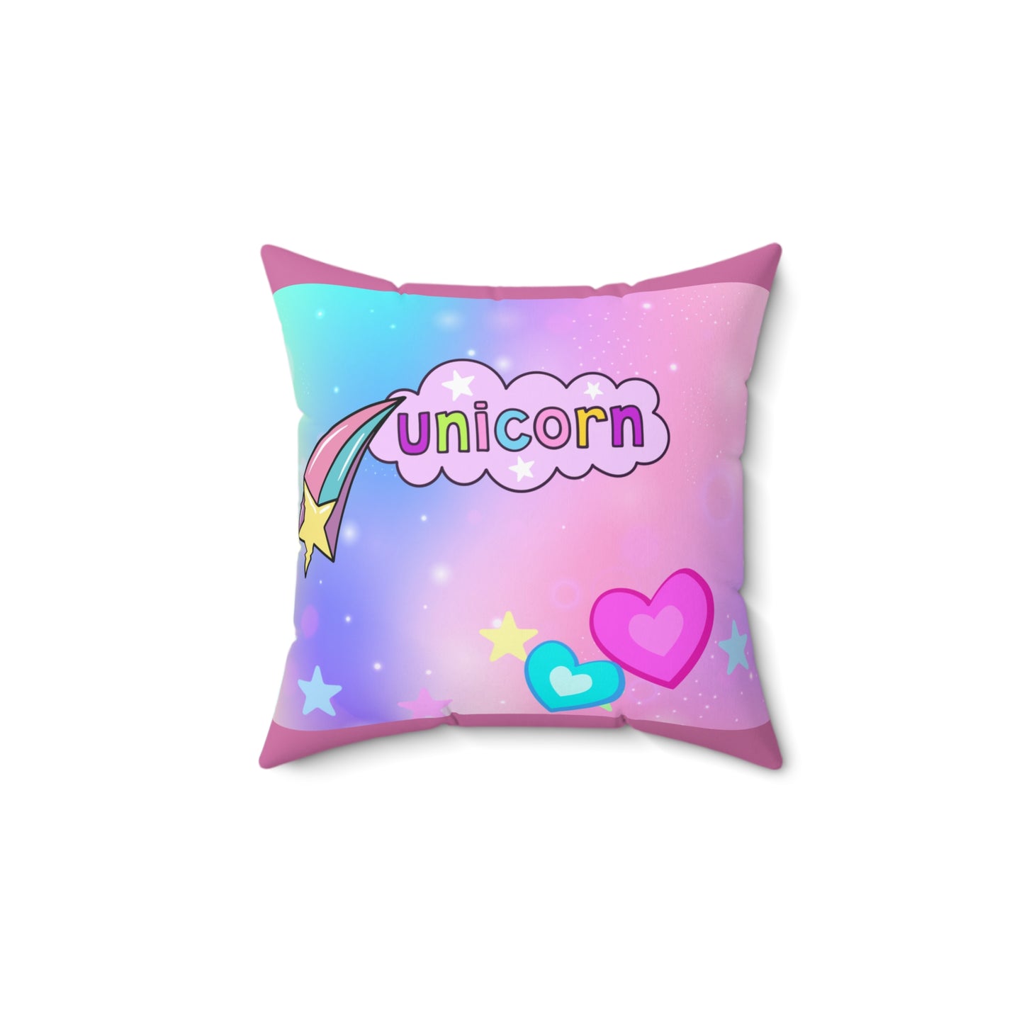 Unicorn Pillow Cover (Pillow included)