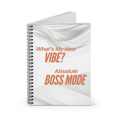 Boss Mode Spiral Notebook - Ruled Line