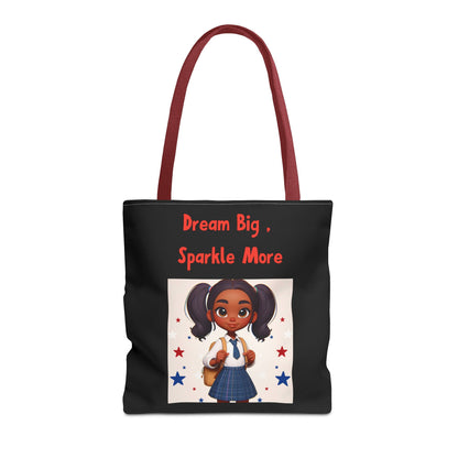 Little Girl's "Dream Big, Sparkle More" - Tote Bag