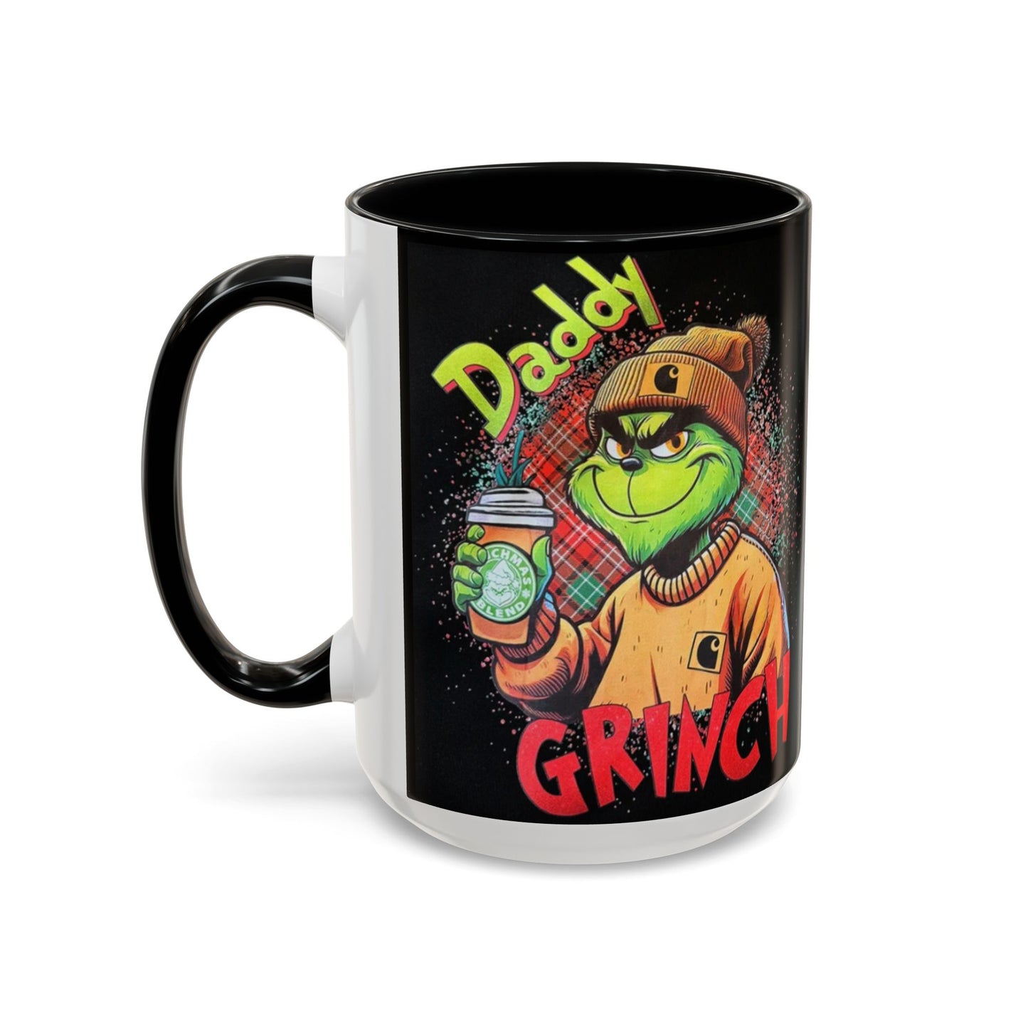 Daddy Grinch - Accent Coffee Mug (11, 15oz)