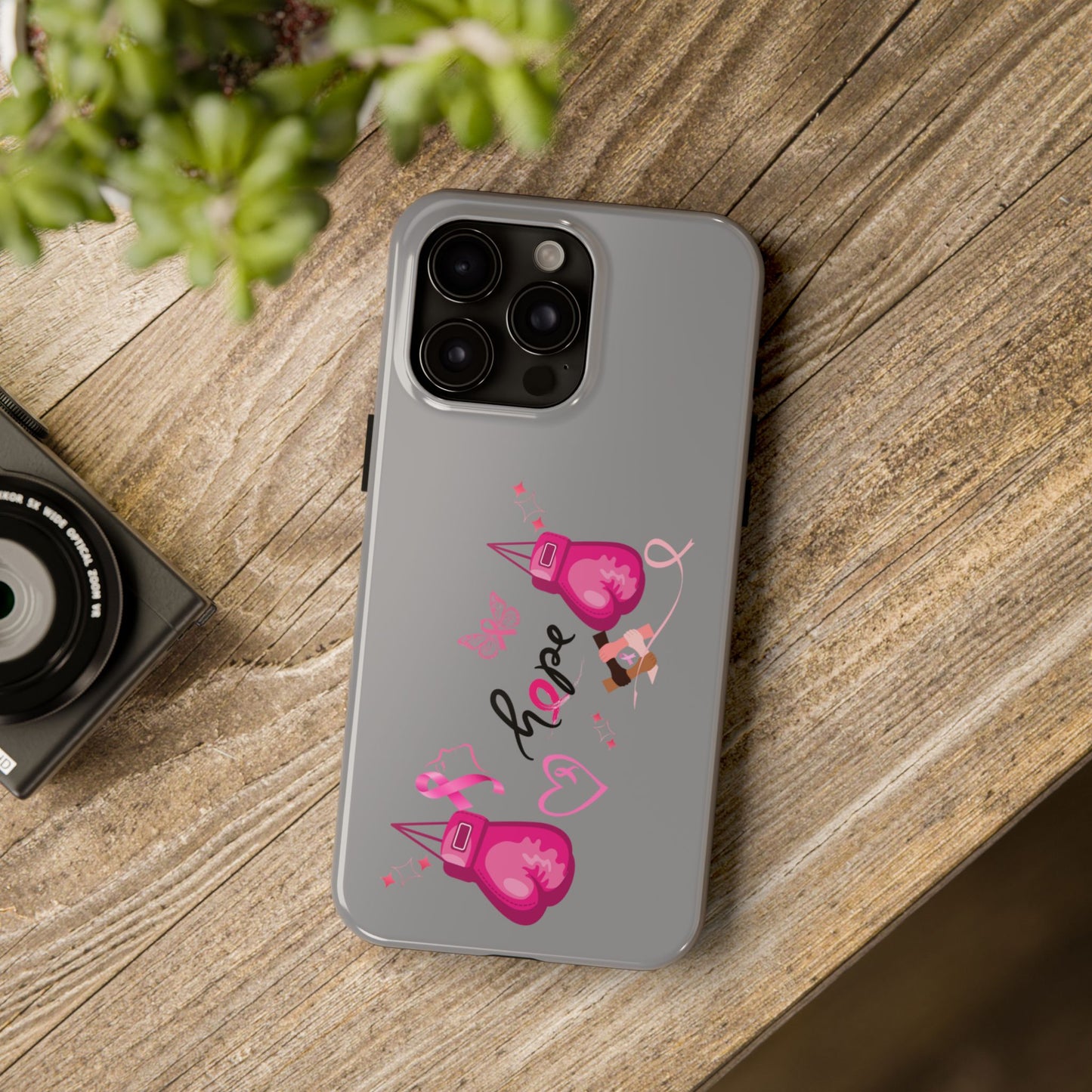 Breast Cancer Awareness Tough Phone Case (Gray)