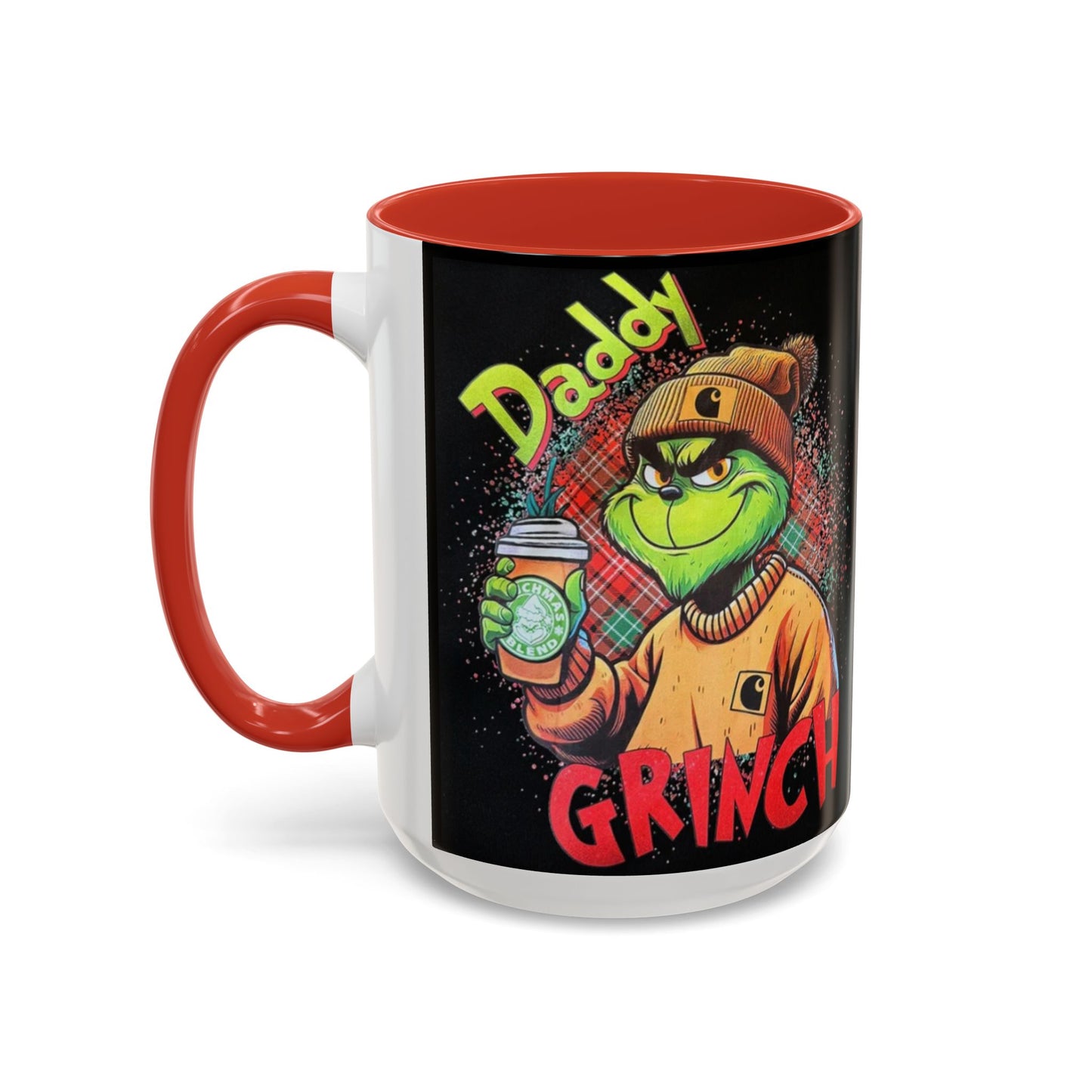 Daddy Grinch - Accent Coffee Mug (11, 15oz)