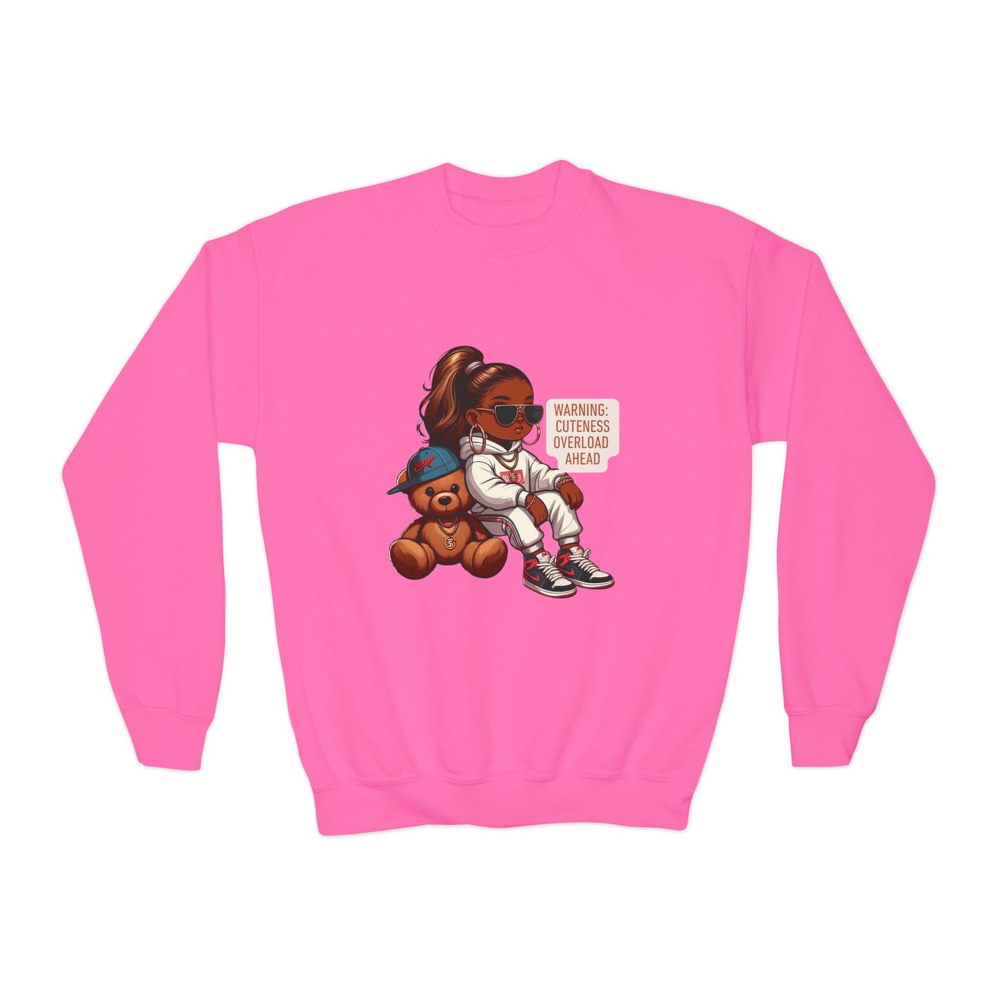 Youth "Cuteness Overload" Crewneck Sweatshirt