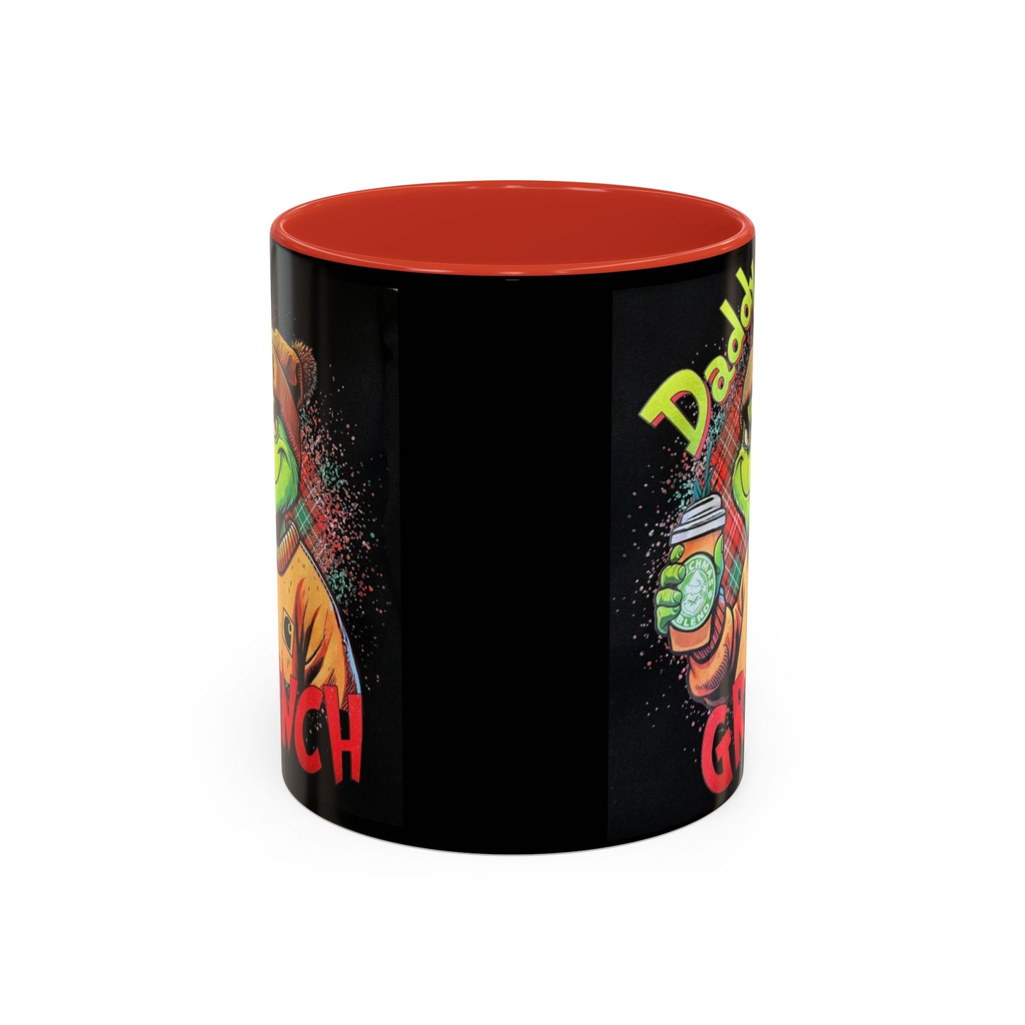 Daddy Grinch - Accent Coffee Mug (11, 15oz)