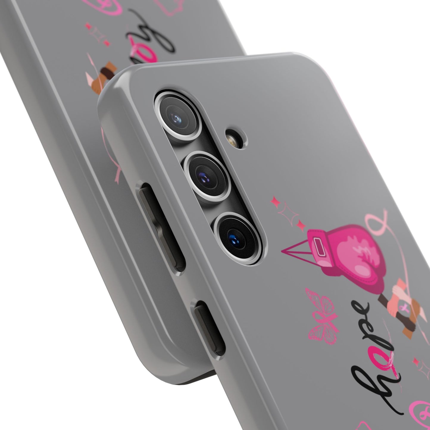 Breast Cancer Awareness Tough Phone Case (Gray)