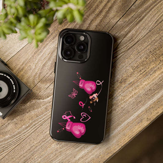 Breast Cancer Awareness Tough Phone Case (Black)