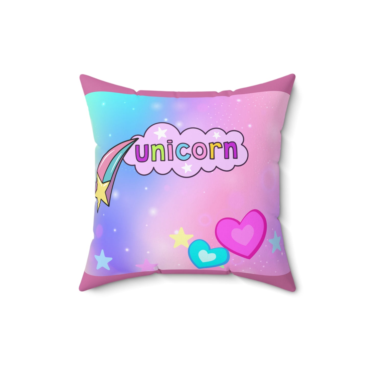 Unicorn Pillow Cover (Pillow included)