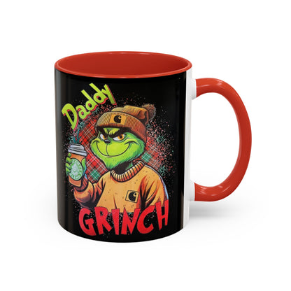 Daddy Grinch - Accent Coffee Mug (11, 15oz)