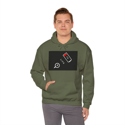 Energy Levels Low Battery - Unisex Hoodie