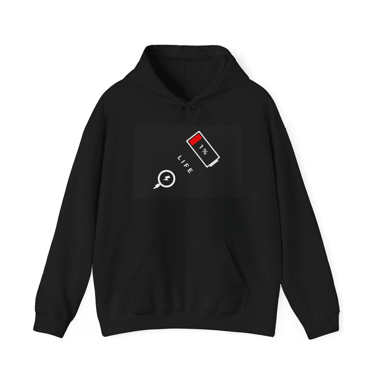 Energy Levels Low Battery - Unisex Hoodie