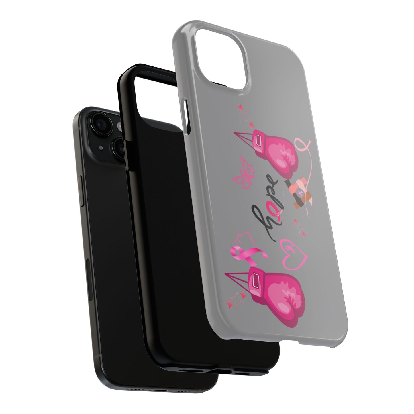 Breast Cancer Awareness Tough Phone Case (Black)