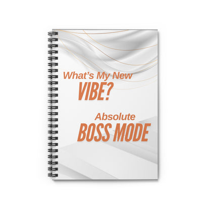 Boss Mode Spiral Notebook - Ruled Line