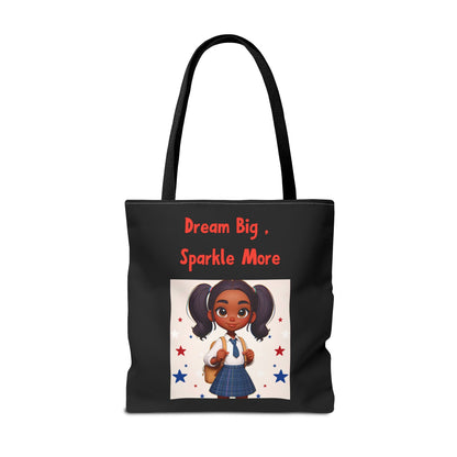 Little Girl's "Dream Big, Sparkle More" - Tote Bag