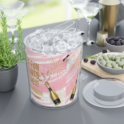 Reuseable Champagne Party Ice Bucket with Tongs