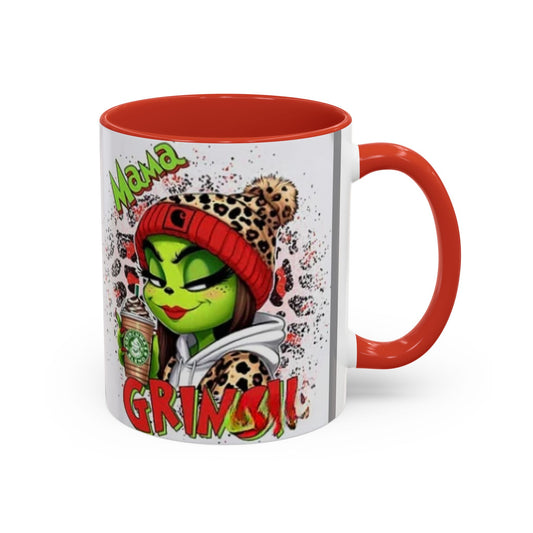 Mama Grinch - Accent Coffee Mug (11, 15oz)