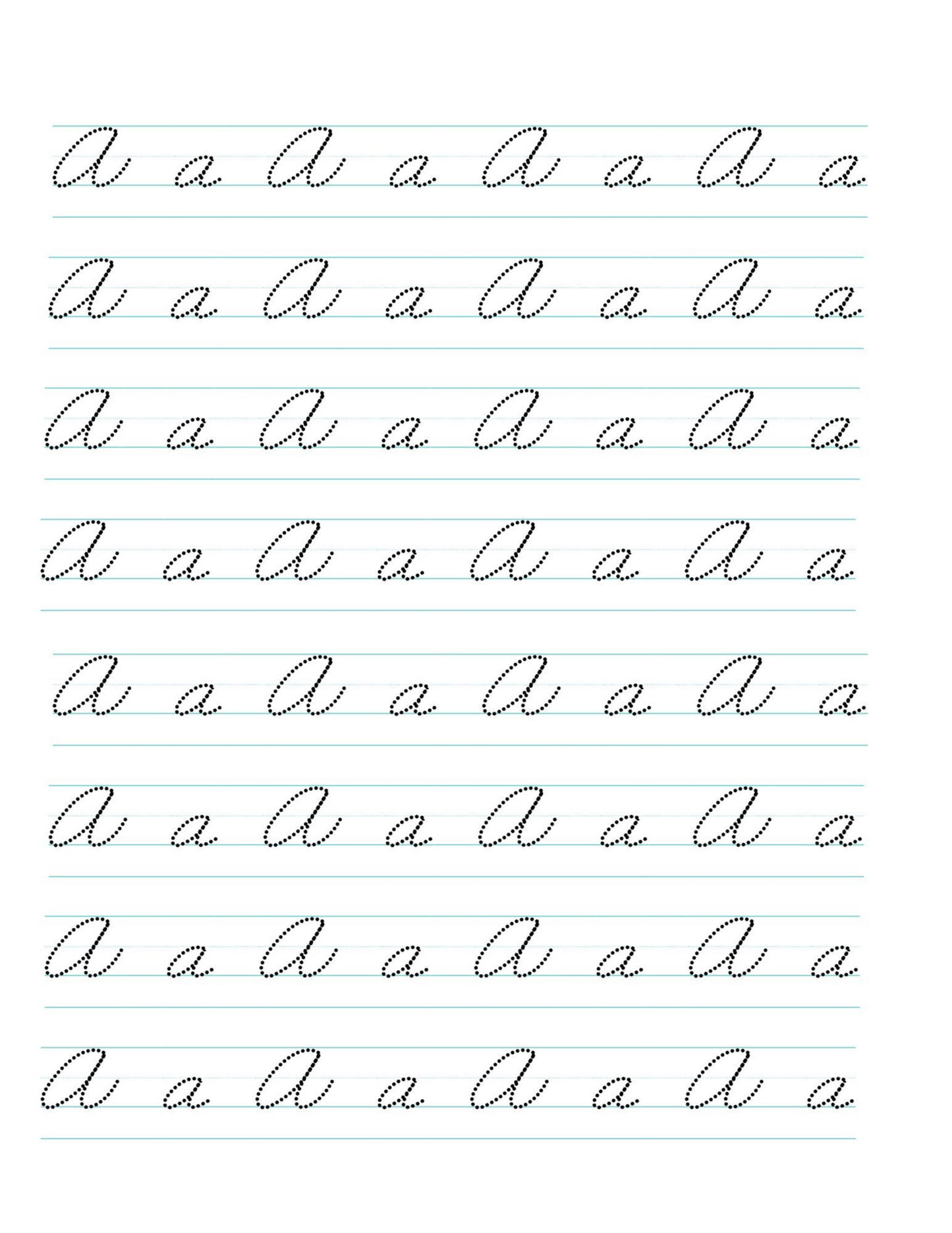 Cursive Alphabet Book