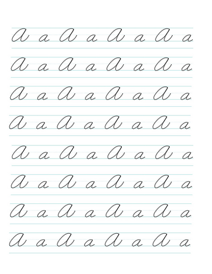 Cursive Alphabet Book